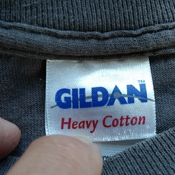 Gildan Popeye These Guns are Loaded Heavy Cotton T-Shirt - Picture 2 of 11